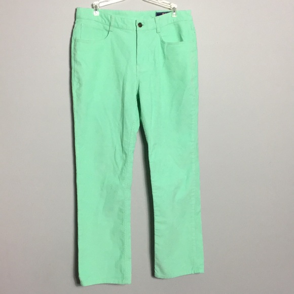 mint green corduroy pants